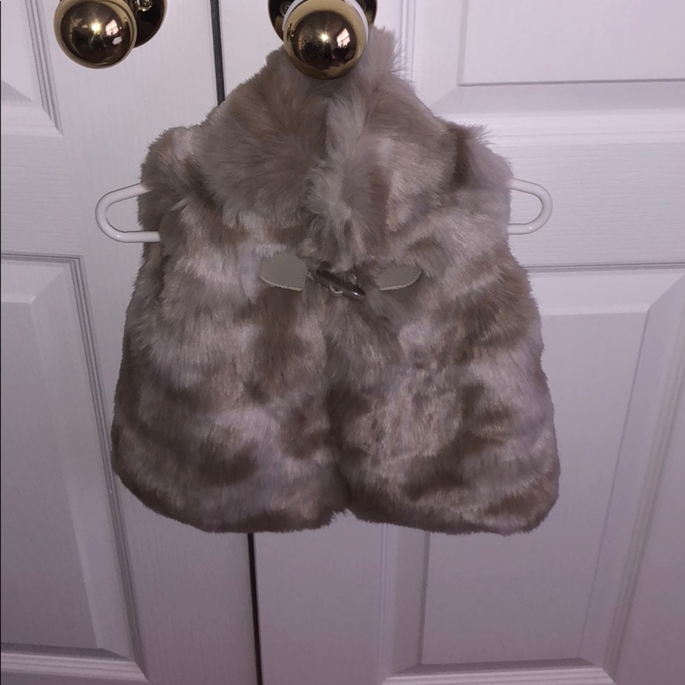 Faux fur vest